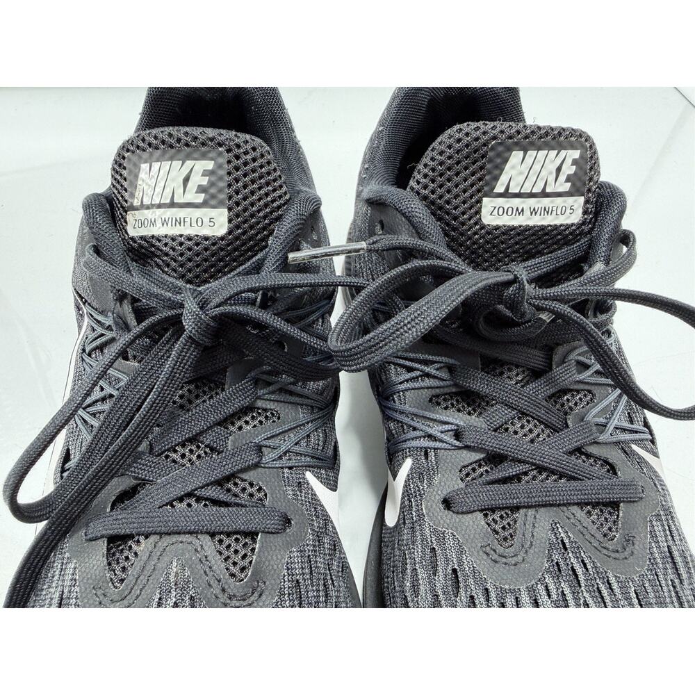 Nike Zoom Winflo 5 Black/Anthracite/White Running Shoes AA7414-001 - Picture 6 of 10